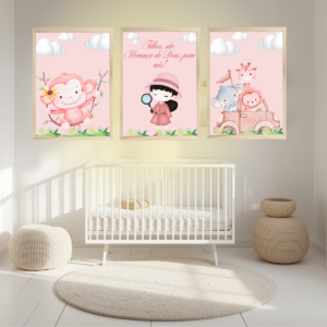 Adesivo de parede Safari menina