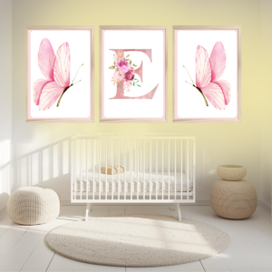 Papel adesivo inicial do nome letra E