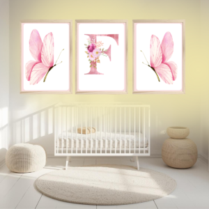 Papel adesivo inicial do nome letra F