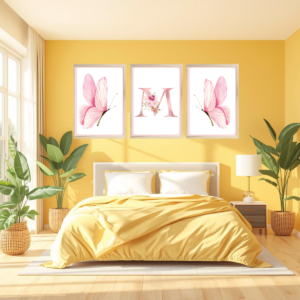 Papel adesivo inicial do nome letra M