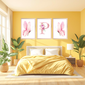 Papel adesivo inicial do nome letra P