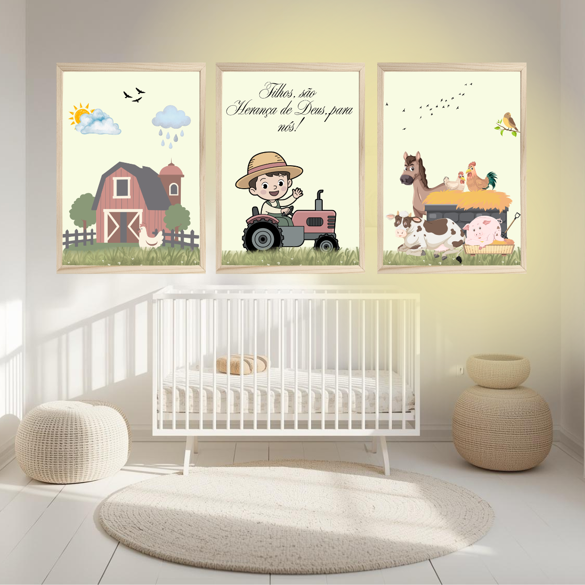 Adesivo de parede Fazendinha