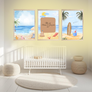 Adesivo de parede praia