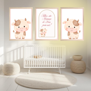 Adesivo de parede Vaquinha da Fazendinha